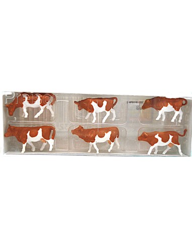PREISER Cows (white/brown)