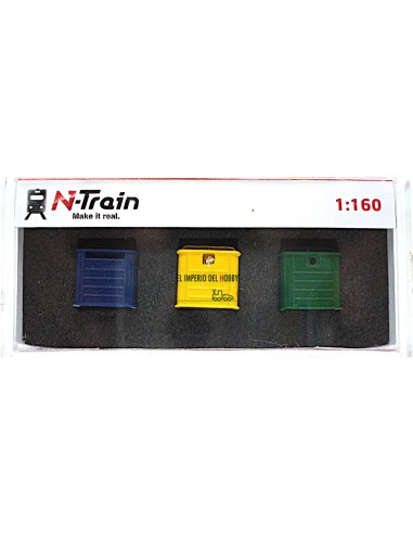 N-TRAIN 3 CONTENEDORES DE RECICLAJE