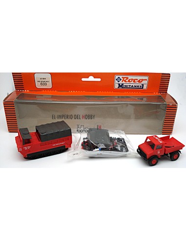 ROCO MINITANKS US-ARMY-FEUERWEHR, UNIMOG + M548