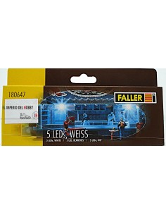 FALLER 5 LEDS, WHITE