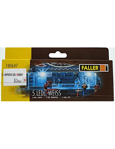 FALLER 5 LEDS, WEISS