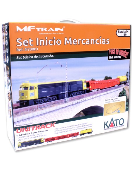 MFTRAIN M1 BASIC STARTER SET MFTrain / KATO UNITRACK WITH LOCOMOTIVE AND CARRIAGES