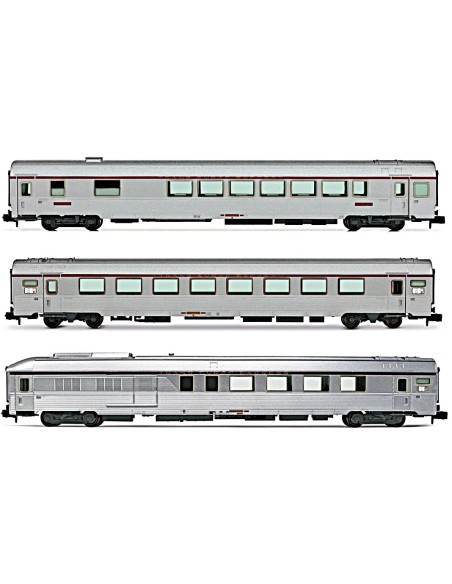 ARNOLD SNCF, SET DE 3 VAGONES CLIMATIZADOS TEE "MISTRAL"  NIZA - PARÍS