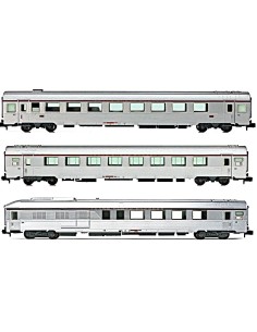 ARNOLD SNCF, SET DE 3 VAGONES CLIMATIZADOS TEE "MISTRAL"...