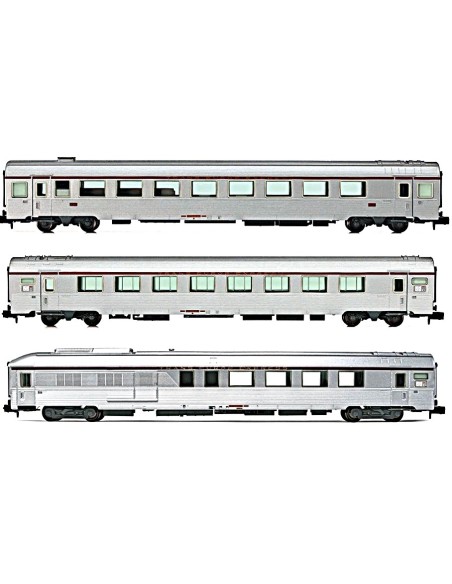 ARNOLD SNCF, SET DE 3 VAGONES CLIMATIZADOS TEE "MISTRAL"  NIZA - PARÍS