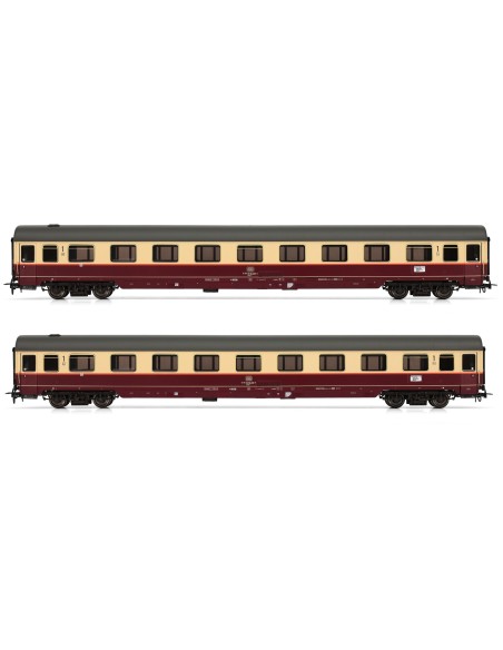 RIVAROSSI DB, SET 2 COCHES DE PASAJEROS Avmz111 "RHEINGOLD"
