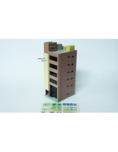 KATO KATO METRO SERIES 6-STORY OFFICE BUILDING, BROWN